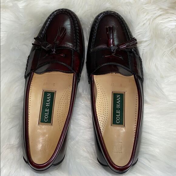 Cole Haan Leather Burgundy Maroon Loafers 10C main image 6